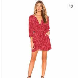 Free People red floral mini dress